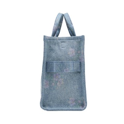 THE MEDIUM ANTIQUE FLOWER DENIM TOTE BAG